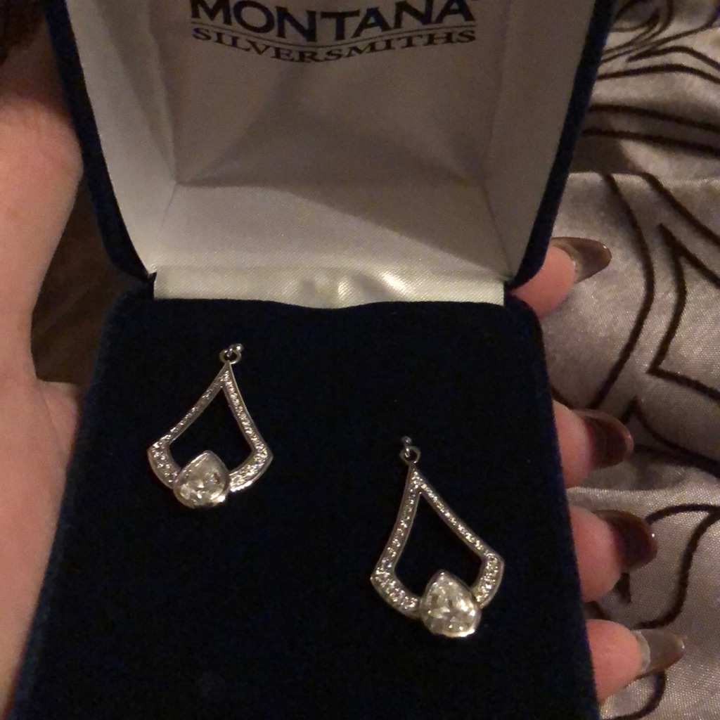 Fancy Bell Pear Cz Earrings 47$